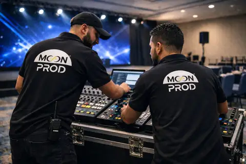 equipe moonprod lors de l installation 1